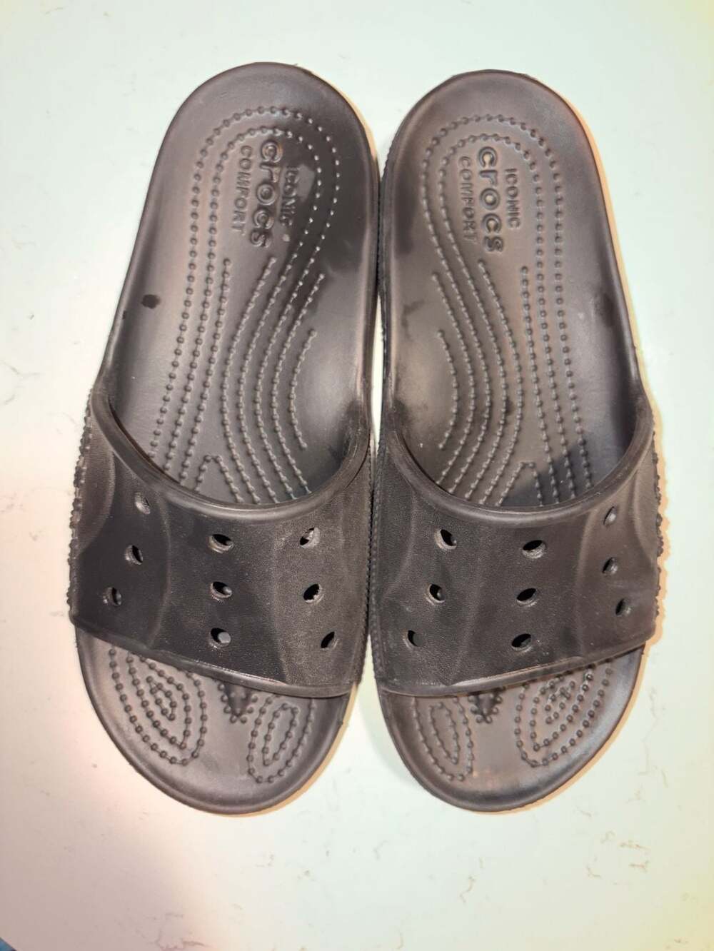 Crocs Baya II Black Slide Sandals Unisex Size M4/W6